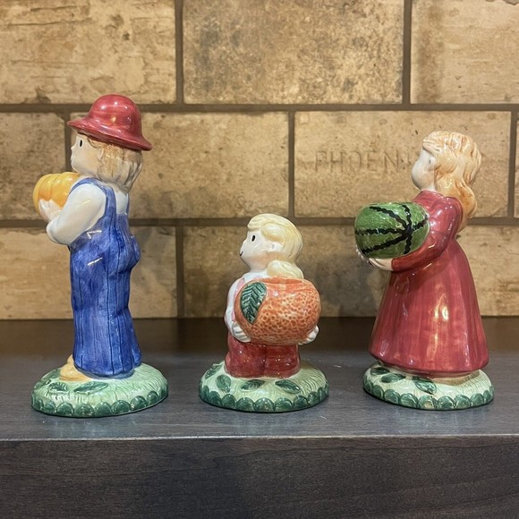 Country Fences by NORITAKE Country Father, Mother,  Daughter  Candlesticks Fall - Picture 5 of 11